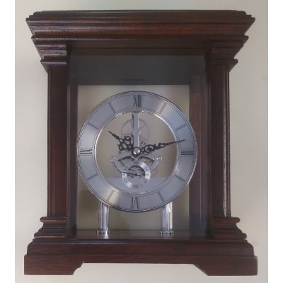 AM Tafelklok met skelet uurwerk, noten